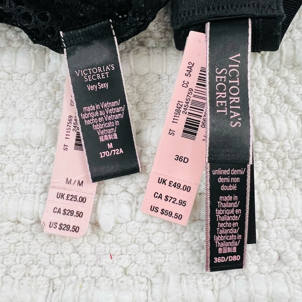 36D/M Victoria’s Secret Fishnet Bra & Cheeky Set - Picture 13 of 13